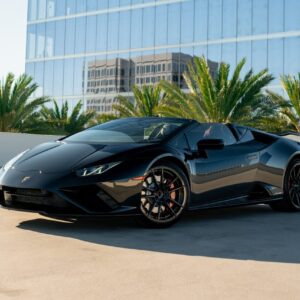 Black Huracan Evo Spyder