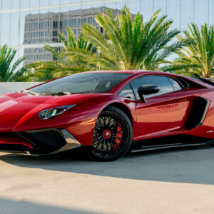 Red Aventador SV